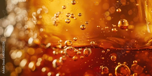 Brewing Brilliance: Macro View of Fermentation Bubbles