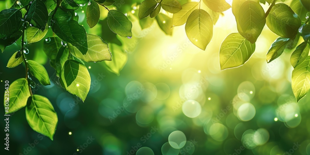 Nature's Embrace: Green Bokeh Bliss Nature's Embrace: Green Bokeh Bliss