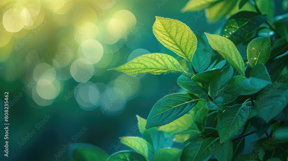 Green Serenity: Inviting Bokeh Background Green Serenity: Inviting Bokeh Background