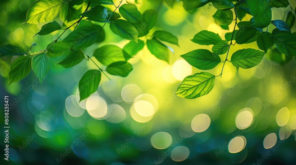 Fresh Foliage Bokeh: Commercial Copy Space Fresh Foliage Bokeh: Commercial Copy Space
