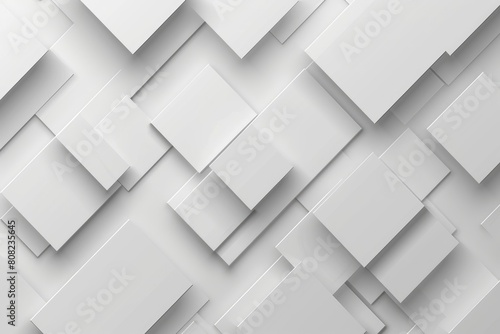 Minimalist Geometric Elegance: White and Grey Abstract
