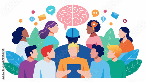 A conference is held bringing together neurodivergent activists and allies from all over the country to share resources and strategize for a more. Vector illustration
