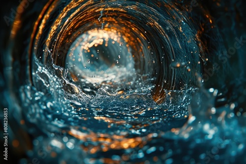 Liquid Elegance: Close-Up on Nature's Flow