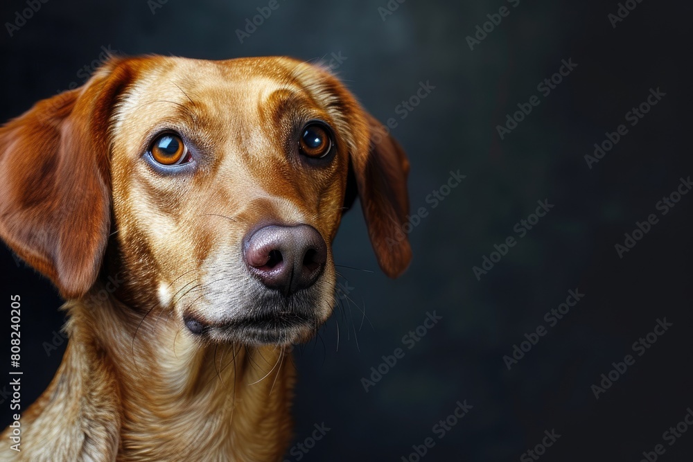 Curious Canine: Labrador's Perplexed Pose Curious Canine: Labrador's Perplexed Pose