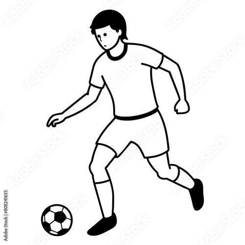 soccer player silhouette