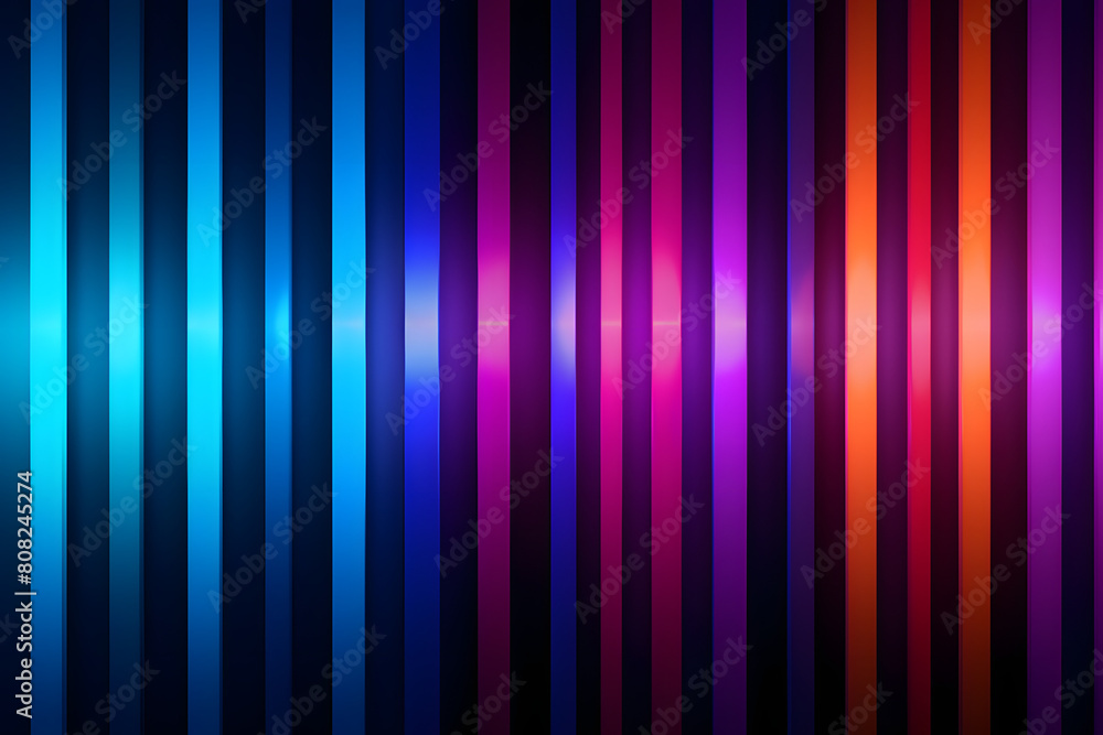 Stripe Pattern Neon Glow An abstract Generative AI,