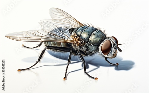 Housefly in Isolation