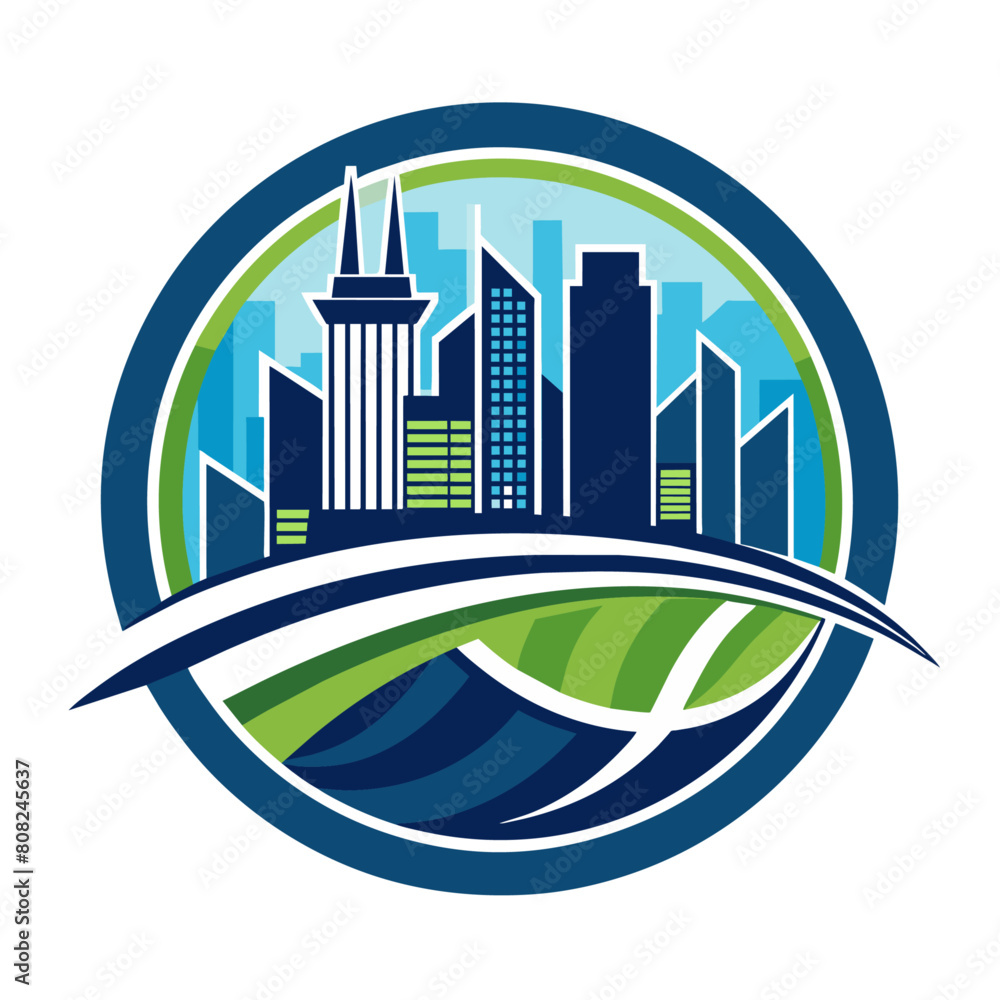 minimal city logo vector art illustration (29)