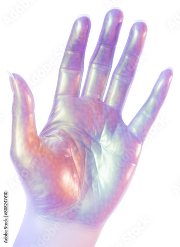 PNG A holography woman hand finger white background electronics.
