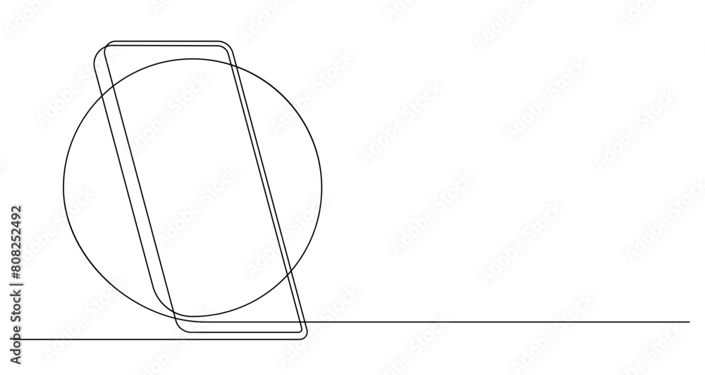 smartphone minimalism graphic one line art continuous smartphone minimalism graphic one line art continuous
