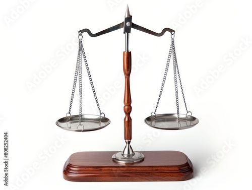 libra scale on white background