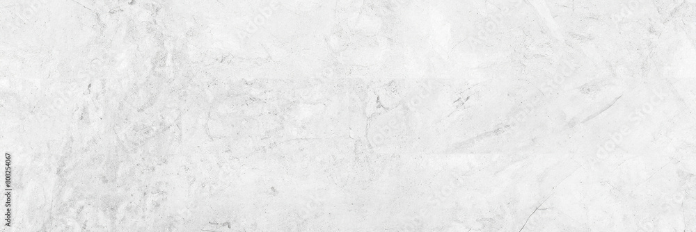High-Resolution Panoramic Abstract Texture Background of White and Gray Cement Wall and Floor