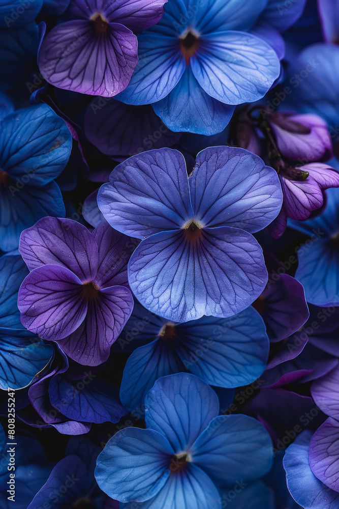 An organic spread of violets, with the small and delicate flowers turning into a tapestry of purple hues, An organic spread of violets, with the small and delicate flowers turning into a tapestry of purple hues,