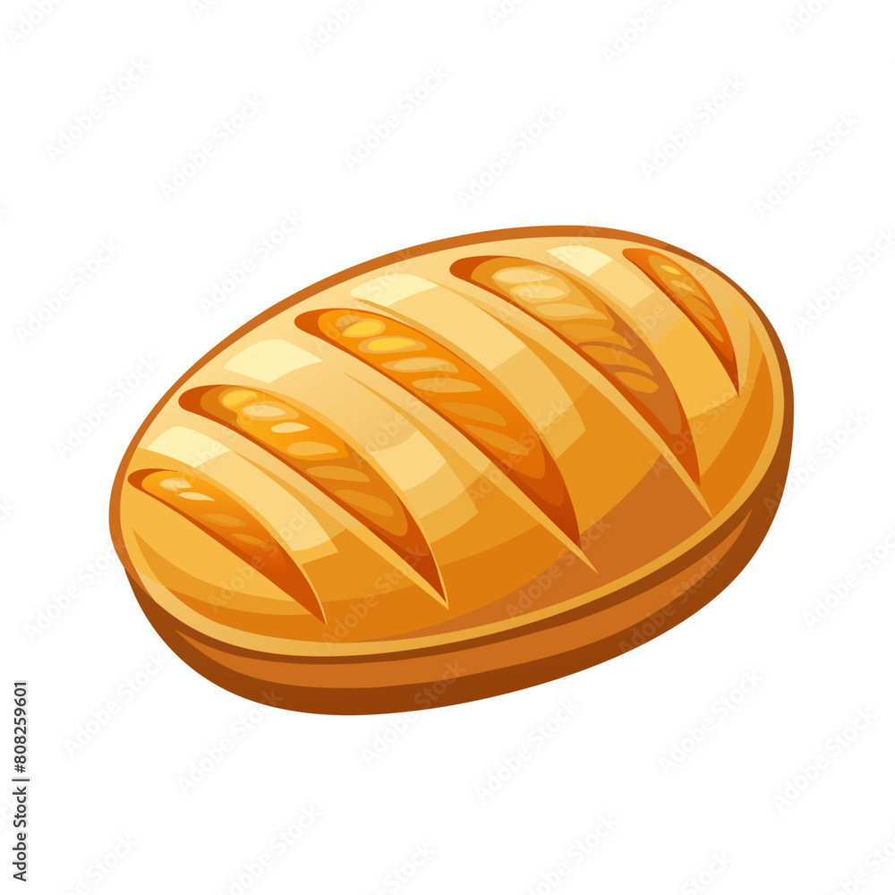 loaf of bread isolated on white background. Whole fresh baked bread loaf of bread isolated on white background. Whole fresh baked bread