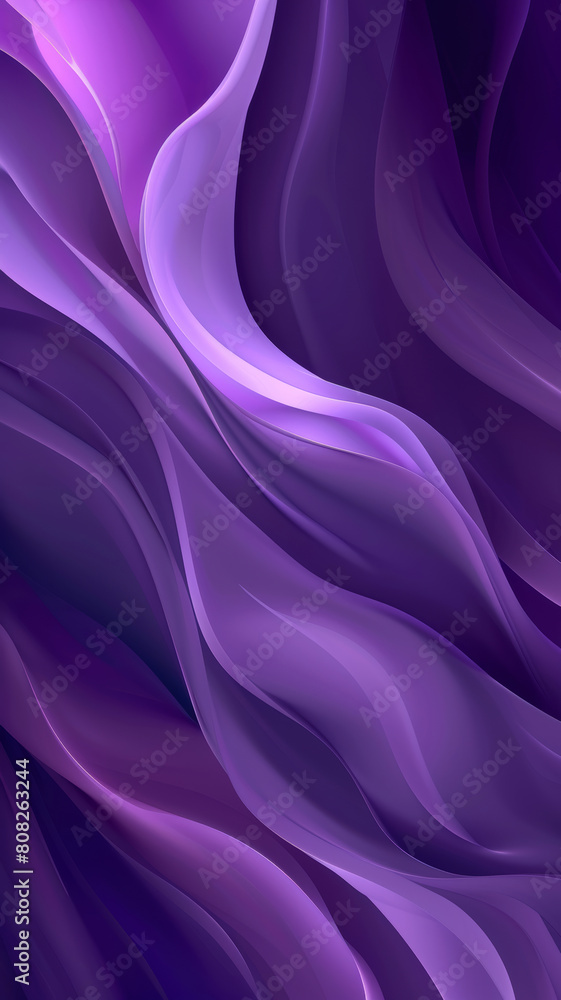 Fototapeta premium Vibrant Purple Waves, Abstract Background