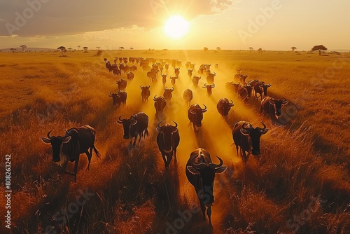 A Herd of Cattle Walking Across a Grass Covered Field