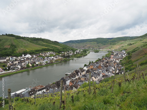 Obraz na płótnie Zell - Stadt an der Mosel in Rheinland-Pfalz w salonie