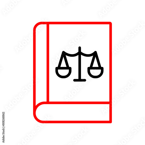 Book  Vector Line Two Color Icon