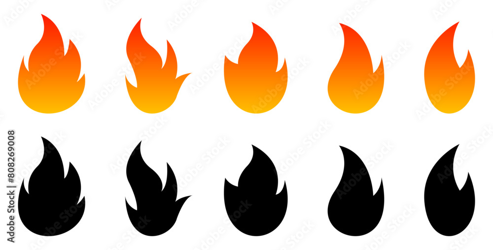 fire flame icon fire flame icon