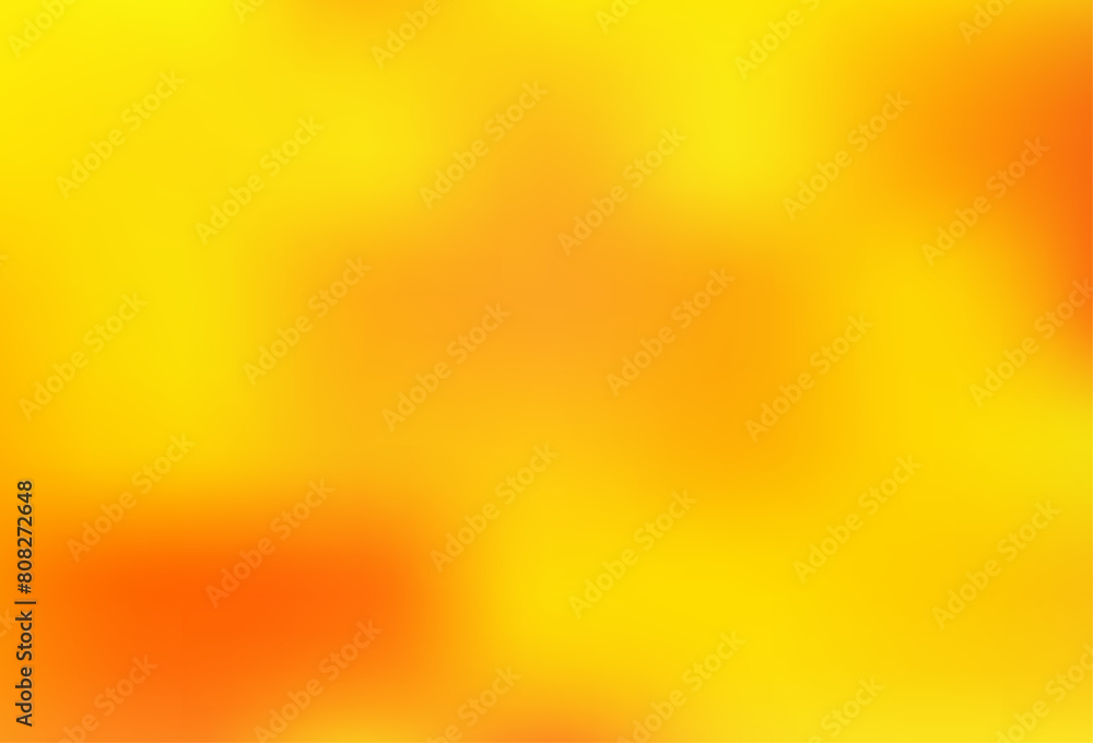 Light Yellow, Orange vector blurred bright template.