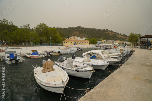fishermen's boat in Kryoneri marina in Zakynthos  © eric