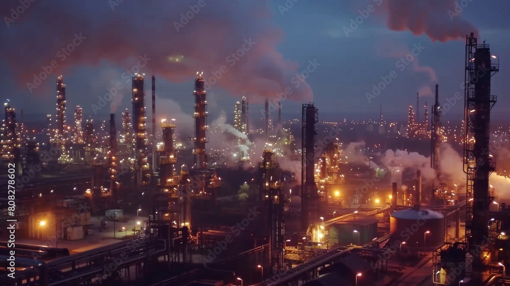 Fototapeta premium Optimizing Oil Refining Processes with Smart Sensors