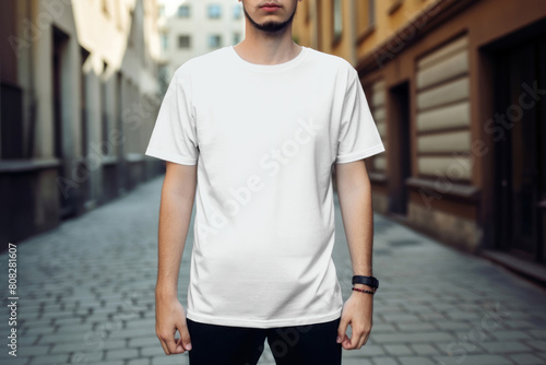 Men's t-shirt png mockup, transparent design © Rawpixel.com