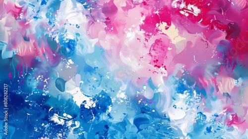 Abstract colorful swirl pattern background in blue and pink hues.