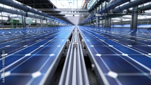 Solar Panel Assembly Line with Smart Sensor Integration