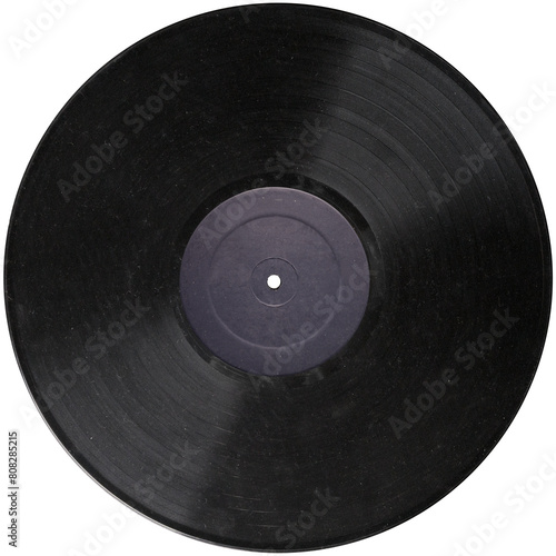 vinyl record purple label, realistic photography isolated png on transparent background for graphic design photo