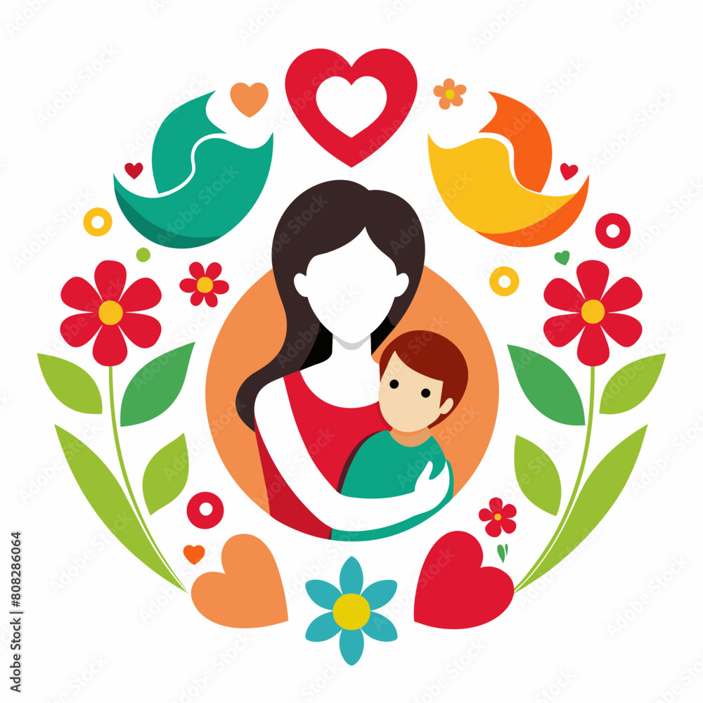 mothers-love logo icons vector illustration mothers-love logo icons vector illustration