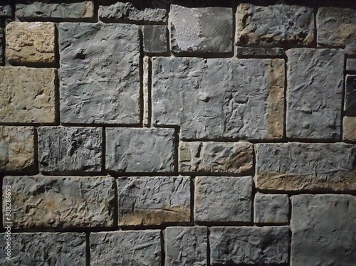 Photo of natural stone texture. Texture of the wall made of natural stone