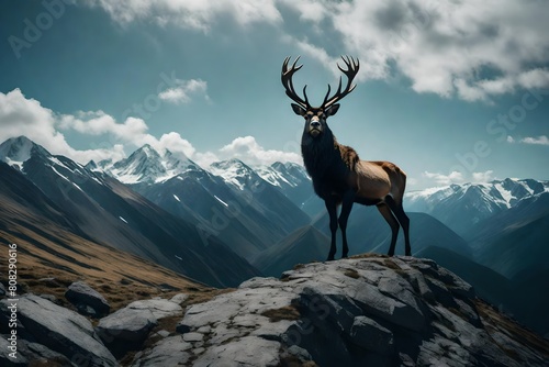 deer on the mountain