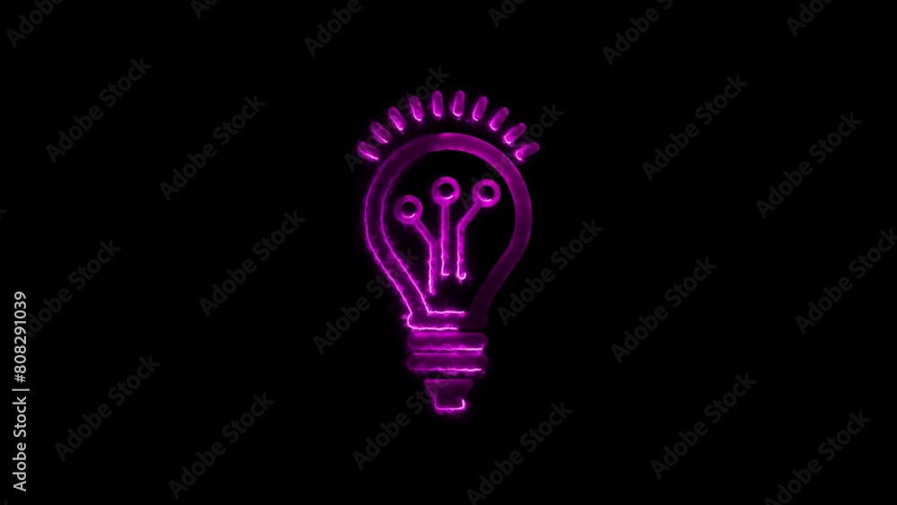 Cool glow animation of light bulb and energy 4k. Abstract Bulbs Background. Cool glow animation of light bulb and energy 4k. Abstract Bulbs Background.