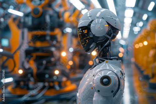 Advanced Robotics and AI in a Modern Production Factory