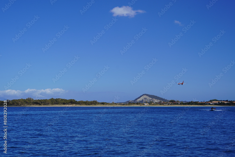 seashore of Laganas and Marathonisi island seashore of Laganas and Marathonisi island