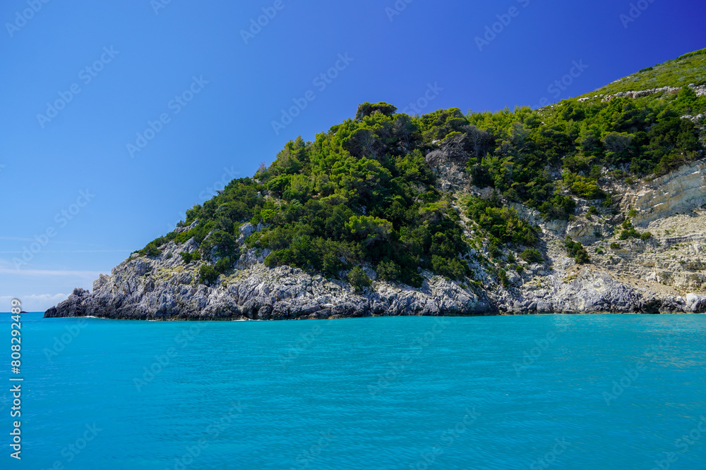 Marathonisi island and Keri caves in Zakynthos island