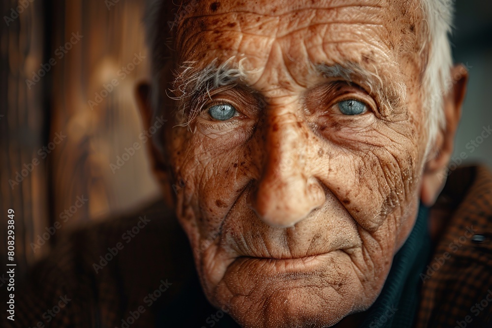 A reflective elderly man gazes out a window, his face illuminated by the serene golden light of sunset, capturing a moment of deep contemplation. A reflective elderly man gazes out a window, his face illuminated by the serene golden light of sunset, capturing a moment of deep contemplation.