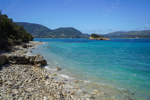Marathonisi island   popular touristic destination and turtle nesting spot in the south of Zakynthos