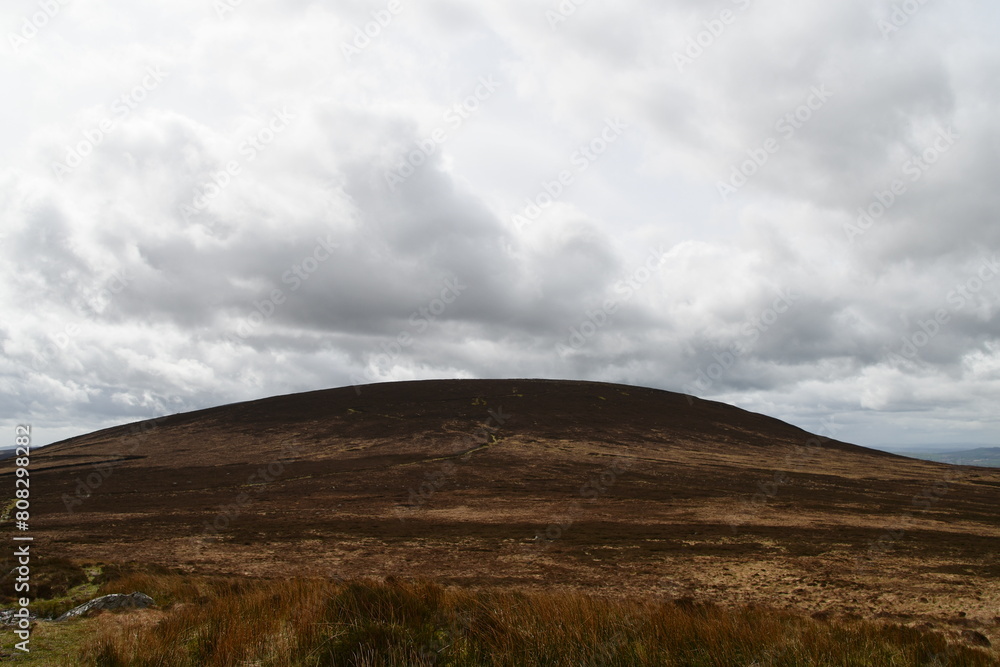 View to Blackstairs mountains range, Knockroe Mountain, Knockroe, Co. Carlow, Ireland