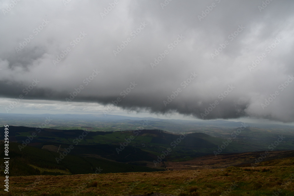 Clouds over mountains, Leinster mount, Co. Carlow, Ireland