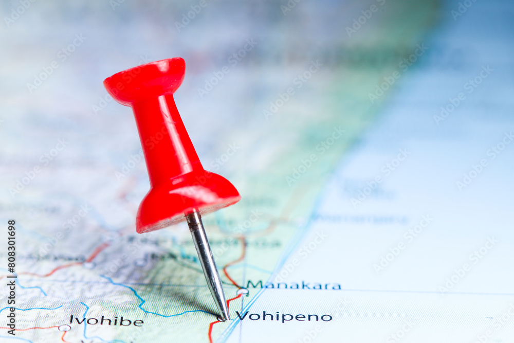 Vohipeno, Madagascar pin on map Vohipeno, Madagascar pin on map