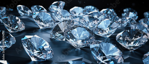 Tableau sur toile lots of small diamonds