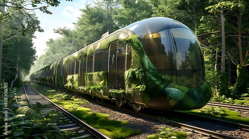Eco Train Travel - Nature-Friendly Transit - Sustainable Journey