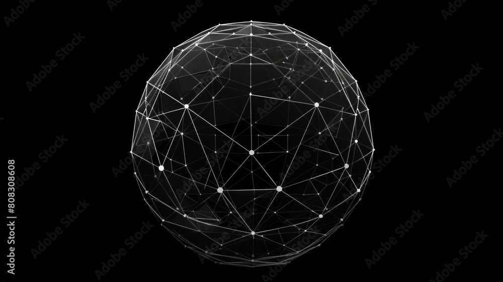 A wireframe mesh polygonal element illustrates a sphere with connected lines and dots, showcasing a futuristic and interconnected design concept in vector illustration. A wireframe mesh polygonal element illustrates a sphere with connected lines and dots, showcasing a futuristic and interconnected design concept in vector illustration.