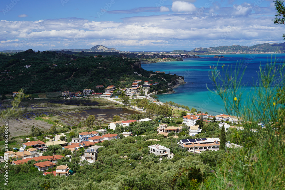 panorama from Limni Keriou and Marathonisi islands