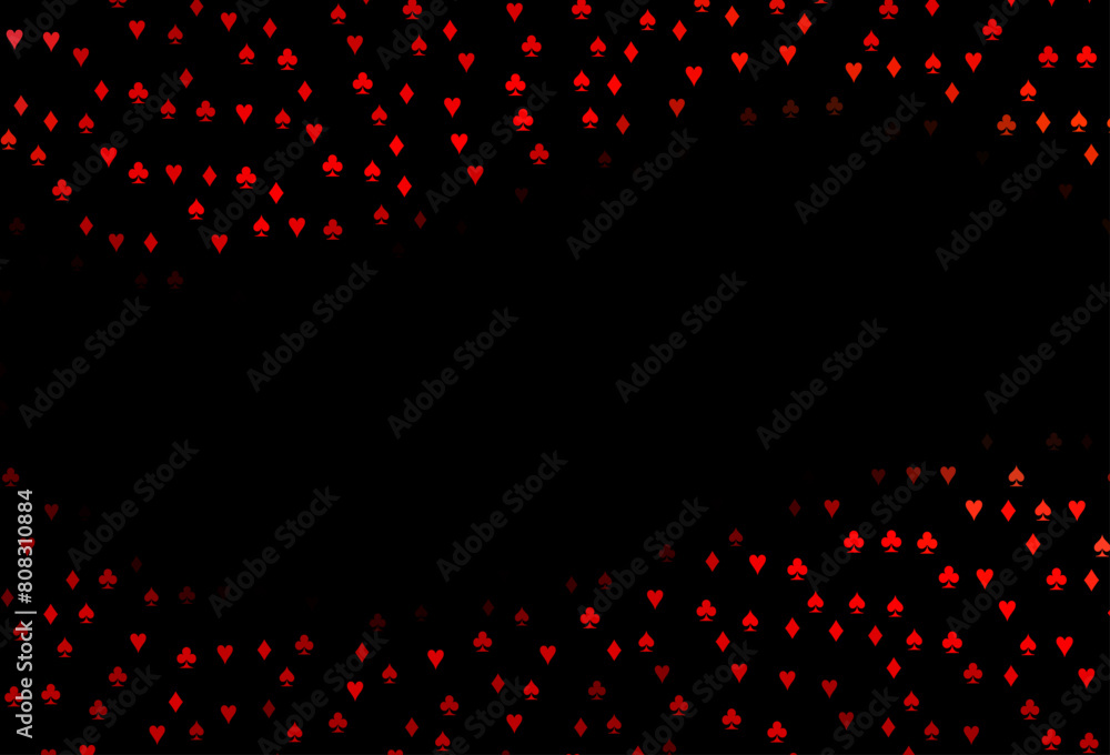 Fotografie Dark Red vector layout with elements of cards.
