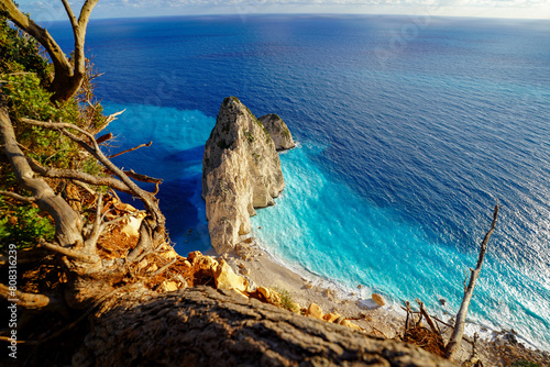 Mizithrès rocks panoramic viewpoint in Zakynthos  photo