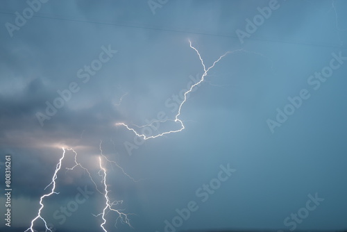 lightning in the sky