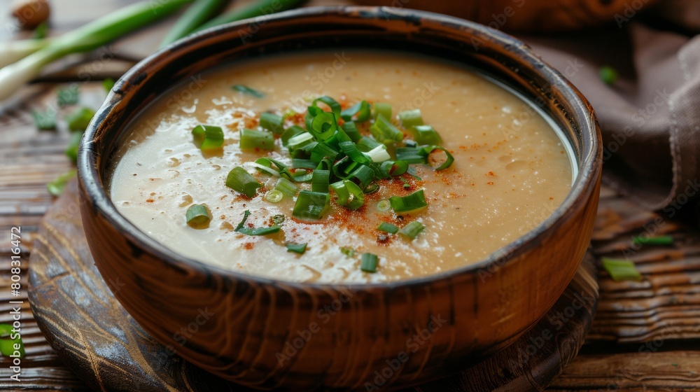 The Gambian dish is flour soup.